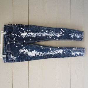 TWENTY One Black by Rue21 Bleach Spotted - Splash Jeans Size 7/8